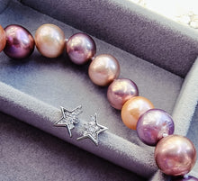 Indlæs billede til gallerivisning !HOT HOT! Halve stjerner ørestikkere m/sten Sterling sølv