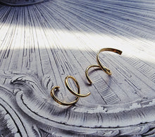 Indlæs billede til gallerivisning !HOT HOT! Spiraler Sterling sølv/forgyldt