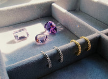 Indlæs billede til gallerivisning Mix & match! Earcuff med sten. Sterling sølv/guldbelagt