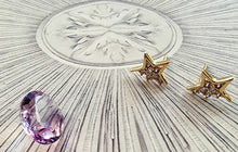 Indlæs billede til gallerivisning !HOT HOT! Halve stjerner ørestikkere m/sten Sterling sølv