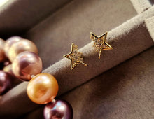 Indlæs billede til gallerivisning !HOT HOT! Halve stjerner ørestikkere m/sten Sterling sølv