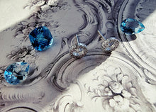 Indlæs billede til gallerivisning Minimalistiske ørestikkere med funklende sten Sterling sølv