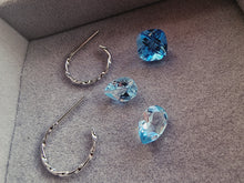 Indlæs billede til gallerivisning Creoler twisted look Sterling sølv