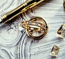 Indlæs billede til gallerivisning Eternity ring. Sterling sølv/guldbelagt