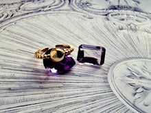 Indlæs billede til gallerivisning Trendy minimalistisk "free size" ring. Sterling sølv, guldbelagt