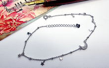 Indlæs billede til gallerivisning Måne & stjerne armbånd med funklende sten! Sterling sølv