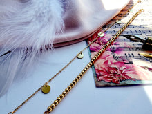 Indlæs billede til gallerivisning Lækkert minimalistisk armbånd/ankelkæde Sterling sølv/guldbelagt