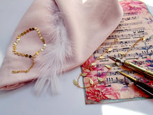 Indlæs billede til gallerivisning Armbånd/ankelkæde med blade Sterling sølv/guldbelagt