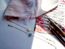 Indlæs billede til gallerivisning Armbånd med krystal Sterling sølv/guldbelagt