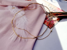 Indlæs billede til gallerivisning Dobbelt choker halskæde Sterling sølv/guldbelagt