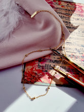 Indlæs billede til gallerivisning Choker halskæde med små kugler Sterling sølv/guldbelagt