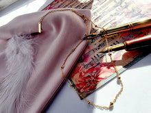 Indlæs billede til gallerivisning Choker halskæde med små kugler Sterling sølv/guldbelagt