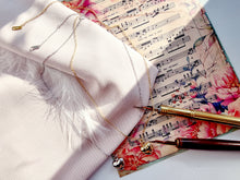 Indlæs billede til gallerivisning Hjerte halskæde Sterling sølv/guldbelagt