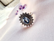 Indlæs billede til gallerivisning Smuk håndlavet smuk statement ring med facetslebet topas!