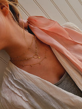 Indlæs billede til gallerivisning Choker med stjerne. Sterling sølv/guldbelagt