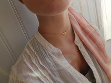 Indlæs billede til gallerivisning Minimalistisk choker. Sterling sølv/guldbelagt