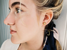 Indlæs billede til gallerivisning Mix & match! Sol & måne ørestikkere m/sten Sterling sølv