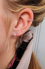 Indlæs billede til gallerivisning Mix & match! Earcuff med sten. Sterling sølv/guldbelagt
