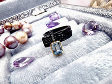 Indlæs billede til gallerivisning Smuk håndlavet ring med facetslebet topas! UNIKUM