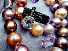 Indlæs billede til gallerivisning Smuk håndlavet ring med facetslebet topas! UNIKUM