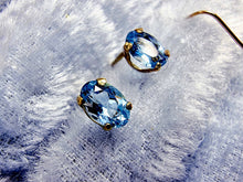 Indlæs billede til gallerivisning 10 karat guld blå topas
