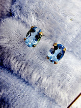 Indlæs billede til gallerivisning 10 karat guld blå topas