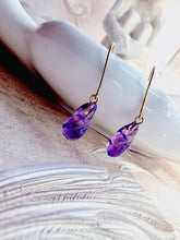Indlæs billede til gallerivisning 10 karat guld ametyst snoede model