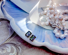 Indlæs billede til gallerivisning 10 karat guld firkantede mystisk topas