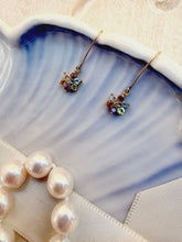 Indlæs billede til gallerivisning 10 karat guld med multifarvet halv-ædelsten & diamant