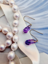 Indlæs billede til gallerivisning 10 karat guld ametyst snoede model