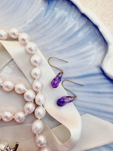 Indlæs billede til gallerivisning 10 karat guld ametyst snoede model