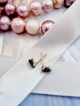 Indlæs billede til gallerivisning 10 karat guld ovale safirer