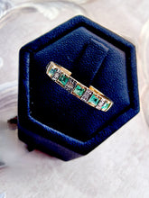 Indlæs billede til gallerivisning Alliancering smaragder & diamanter 10 karat guld 48% rabat!