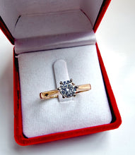 Indlæs billede til gallerivisning Diamantring 0.43 carat 18 karat guld