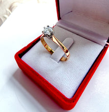 Indlæs billede til gallerivisning Diamantring 0.43 carat 18 karat guld