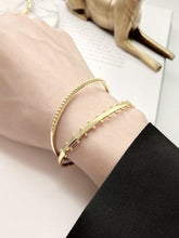 Indlæs billede til gallerivisning Mix and match armbånd. Sterling sølv, guldbelagt