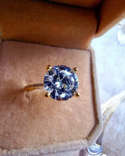 Indlæs billede til gallerivisning Stor flot solitaire ring