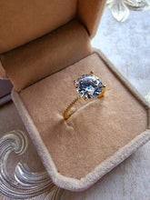 Indlæs billede til gallerivisning Stor flot solitaire ring