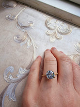Indlæs billede til gallerivisning Stor flot solitaire ring