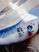 Indlæs billede til gallerivisning 10 karat guld blå topas