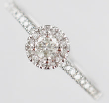 Indlæs billede til gallerivisning 18 karat diamant ring. GIA certifikat
