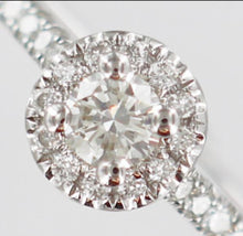 Indlæs billede til gallerivisning 18 karat diamant ring. GIA certifikat
